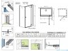 Radaway Essenza Kdj Brushed GunMetal kabina 100x75cm prawa szczotkowany grafit 1385040-92-01R/1384049-01-01